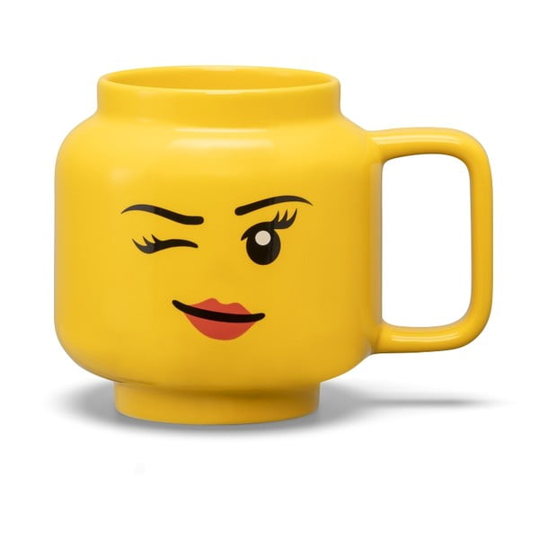 Жълта керамична бебешка чаша 530 ml Head - LEGO®