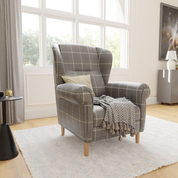 Сиво кресло крило Swan – Ropez-image-4