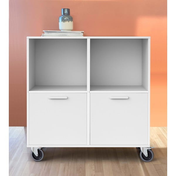 Бял подвижен скрин Keep by Hammel - Hammel Furniture-image-1