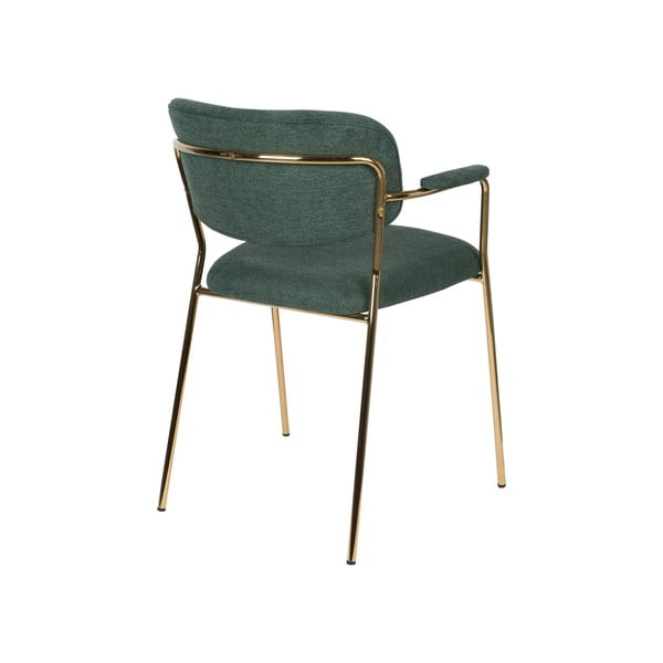 Тъмнозелени трапезни столове в комплект от 2 Jolien - White Label-image-4