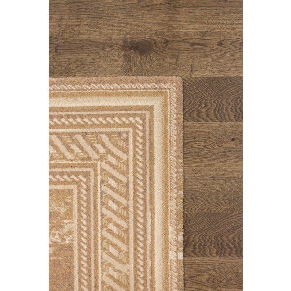 Бежов вълнен килим 133x180 cm Emily - Agnella-image-3