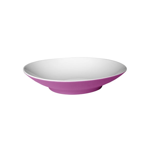 Fialový polévkový talíř Entity, 22.2 cm