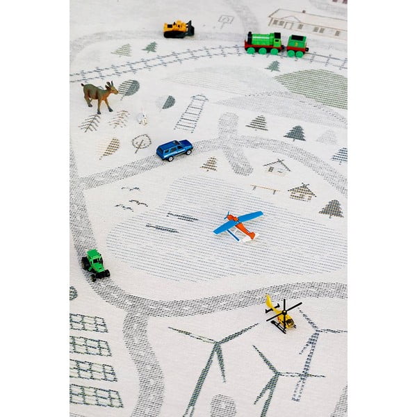 Бял двустранен детски килим , 160 x 230 cm Ülejõe - Narma-image-1
