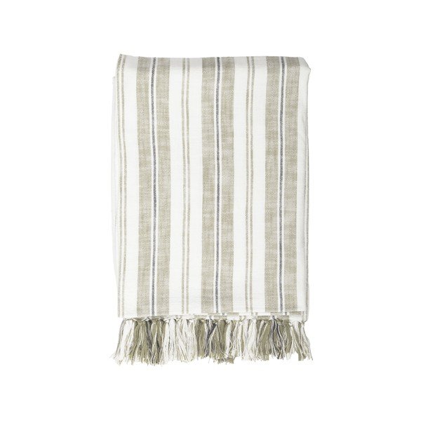 Зелено памучно одеяло 150x200 cm Indira – Tiseco Home Studio