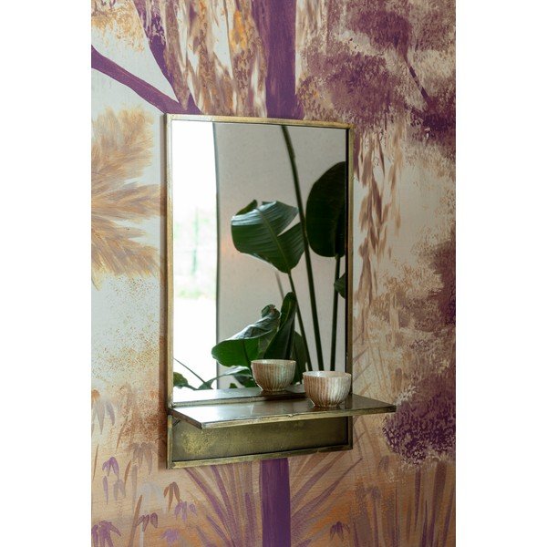 Стенно огледало с рафт 37x61 cm Feyza - White Label-image-3
