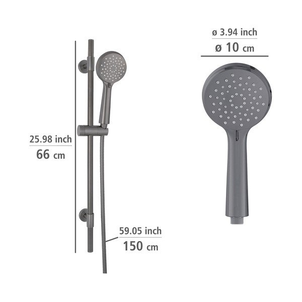 Сив душ комплект от неръждаема стомана 66cm Young - Wenko-image-3