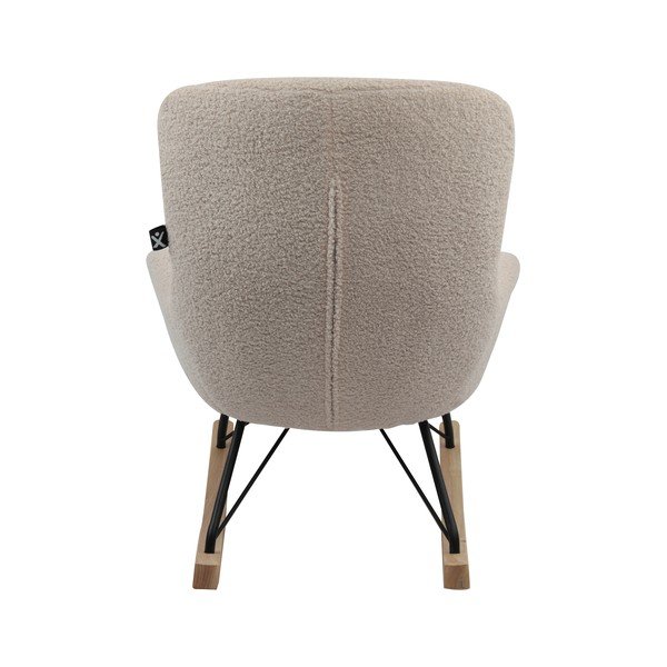 Бежов люлеещ се детски стол от букле Rocky – Vipack-image-4