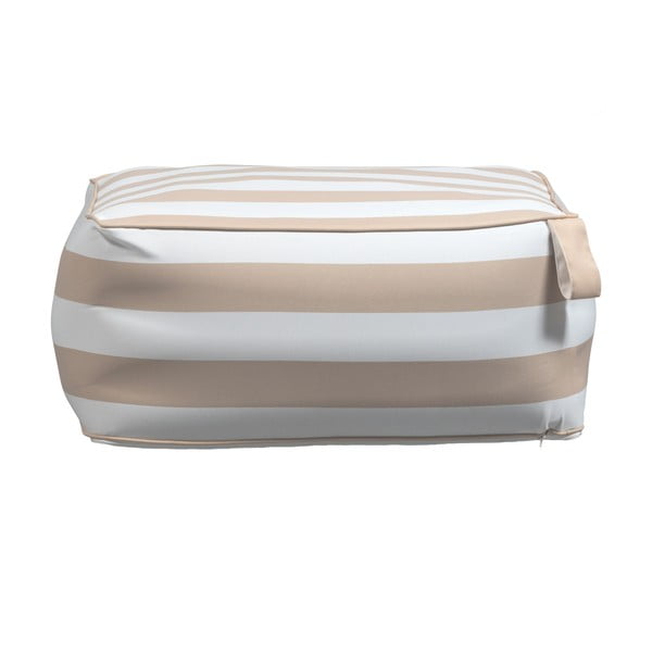 Бялo-бежова надуваема градинска табуретка Sit On Air – vtwonen-image-3