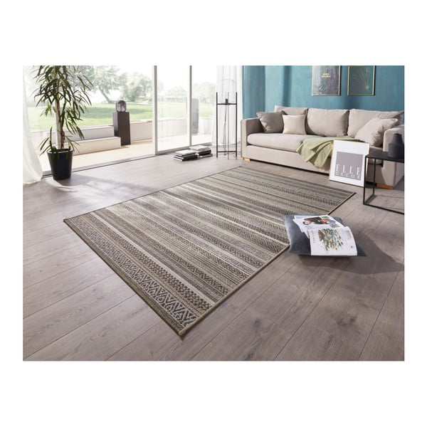 Кафяв килим за открито Bloom Torcy, 80 x 150 cm - Elle Decoration-image-1