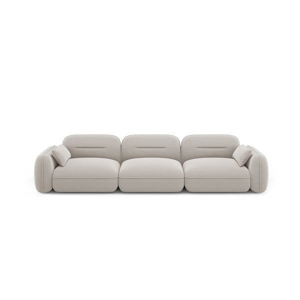 Кремав кадифен диван 320 cm Audrey – Interieurs 86