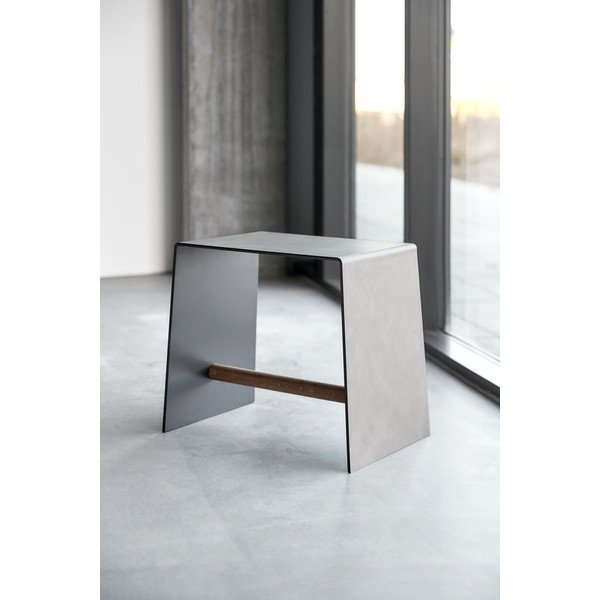 Сиво-бежов метален стол Bull – LIND DNA-image-1