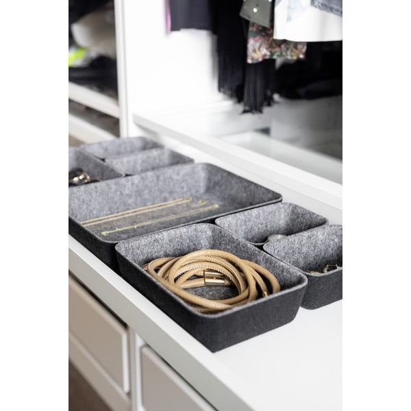 Комплект от 7 сиви органайзера - Wenko-image-1