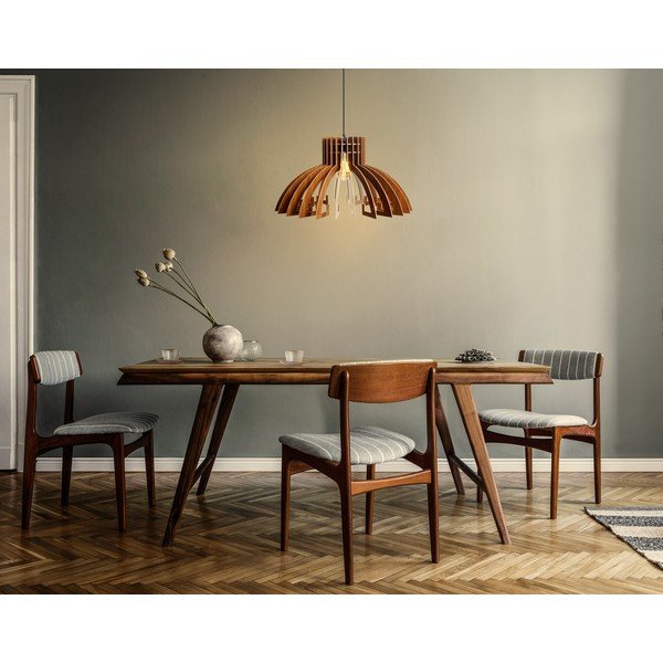 Висящо осветително тяло в естествен цвят ø 39 cm – Opviq lights-image-3