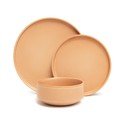 Керамичен тухленооранжев комплект от 12 части Malia - Bonami Selection