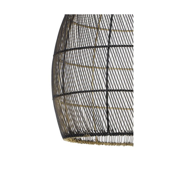 Черно-златисто висящо осветително тяло с метален абажур ø 40 cm Meya – Light & Living-image-4