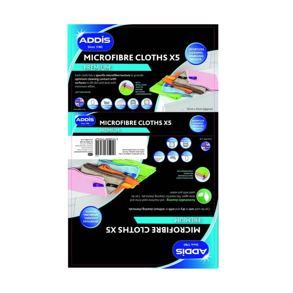 Кърпи в комплект 5 бр. от микрофибър – Addis-image-2