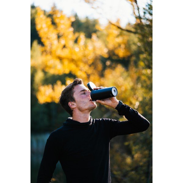 Черен термос за пътуване , 400 ml Fuori - Vialli Design-image-2