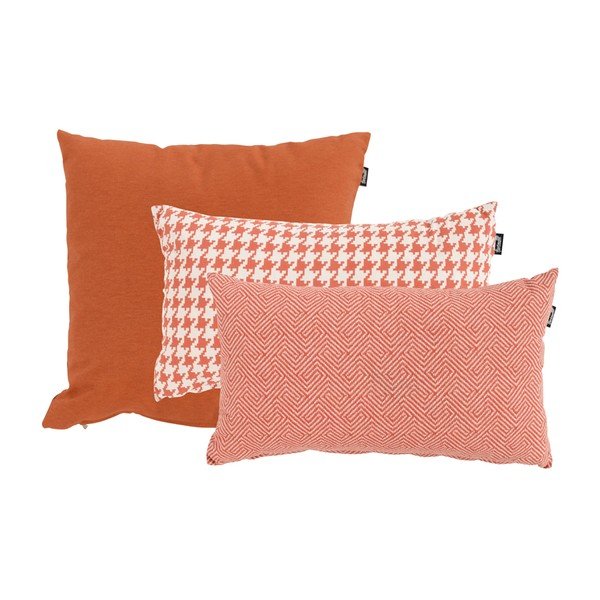Оранжево-бяла външна възглавница , 30 x 50 cm Poule - Hartman-image-1