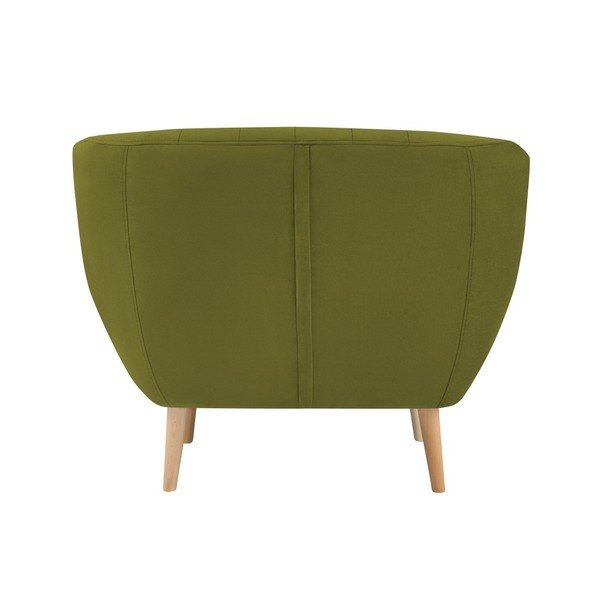 Кресло от зелено кадифе Sardaigne - Mazzini Sofas-image-4