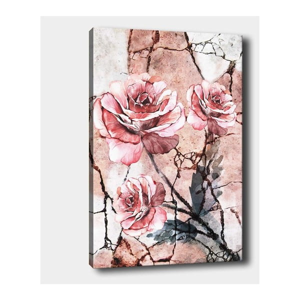 Стенопис върху платно Самотни рози, 40 x 60 cm - Tablo Center