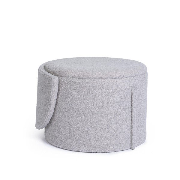 Светлосива табуретка от прежда с примки от букле Anthea – Yes Everyday-image-4