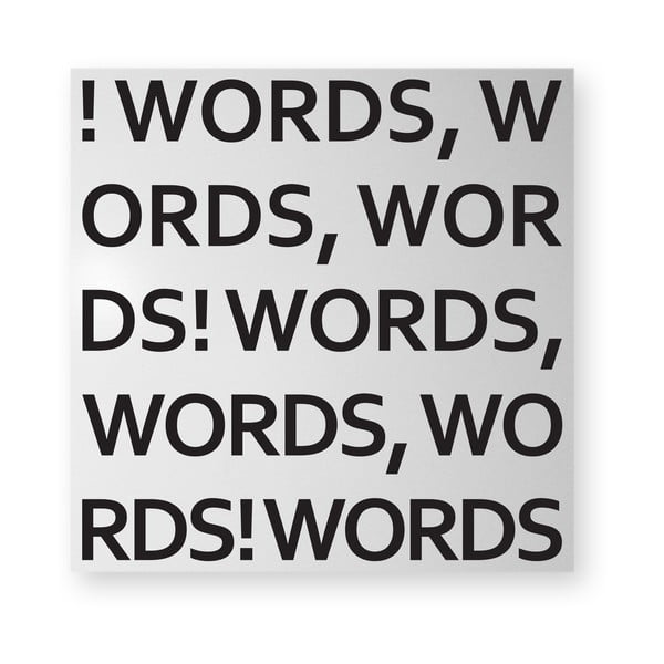 Magnetická tabule dESIGNoBJECT.it Words, 50 x 50 cm -image-3