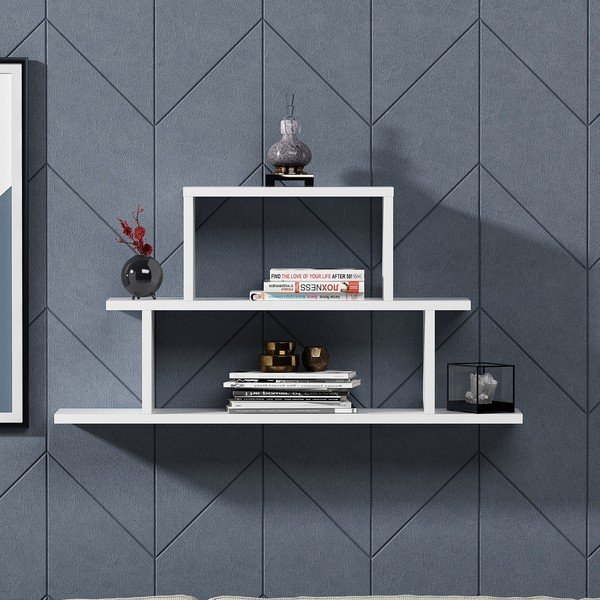 Бял двуетажен рафт Pasific - Kalune Design-image-2