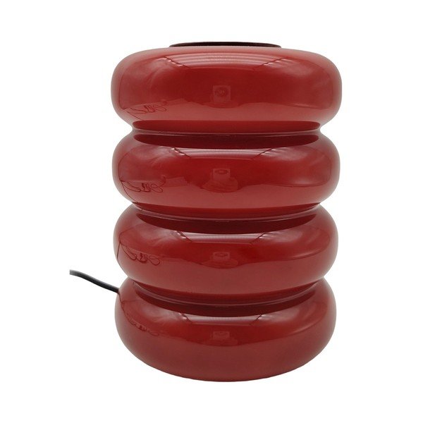 Червена стъклена LED настолна лампа (височина 16,5 cm) Aro – Leitmotiv