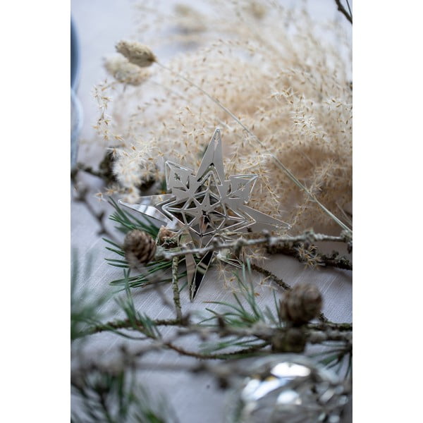 Висяща коледна украса в сребристо Christmas Angel - Kähler Design-image-1