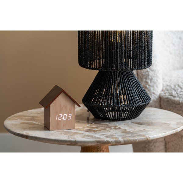 Черна настолна лампа с хартиен абажур (височина 30 cm) Forma - Leitmotiv-image-4