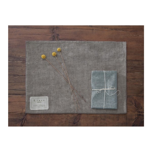 Комплект от 4 ленени салфетки Blue Gradient, 43 x 43 cm - Really Nice Things-image-2