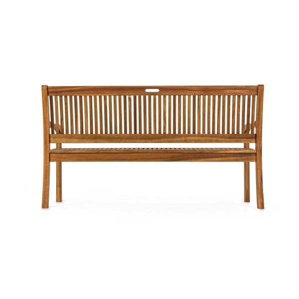 Градинска пейка от масивно дърво в естествен цвят Noemi – Bizzotto-image-4