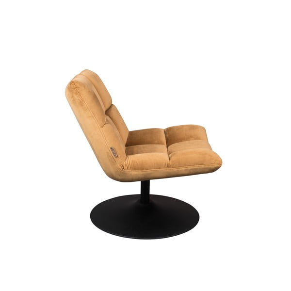 Кадифено кресло в цвят горчица Bar - Dutchbone-image-3