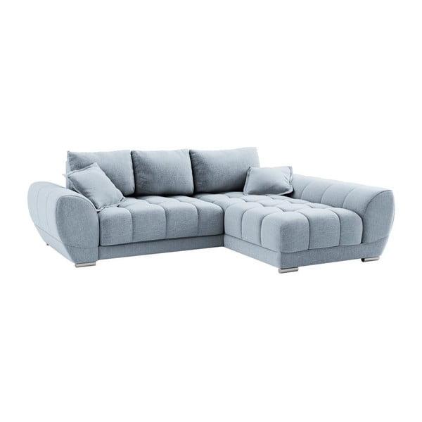 Светлосин разтегателен диван Cloudlet, десен ъгъл - Windsor & Co Sofas