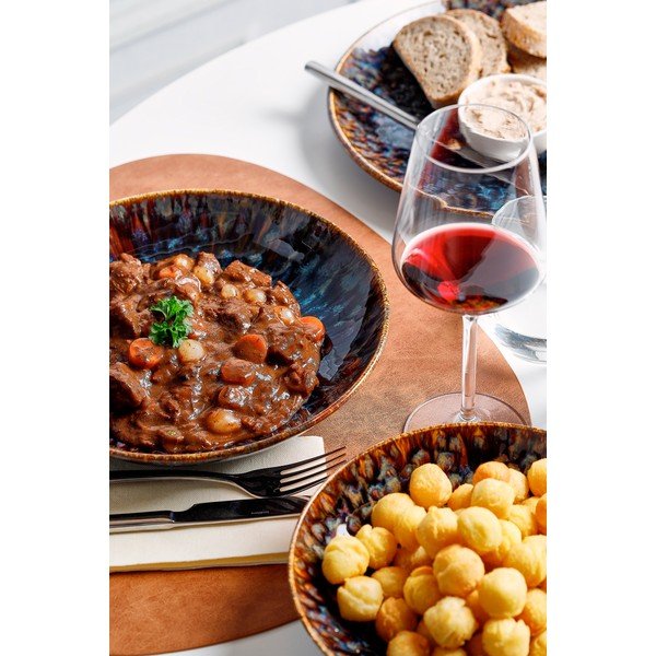 Кафява супена порцеланова чиния ø 21 cm Resto – BonBistro-image-2