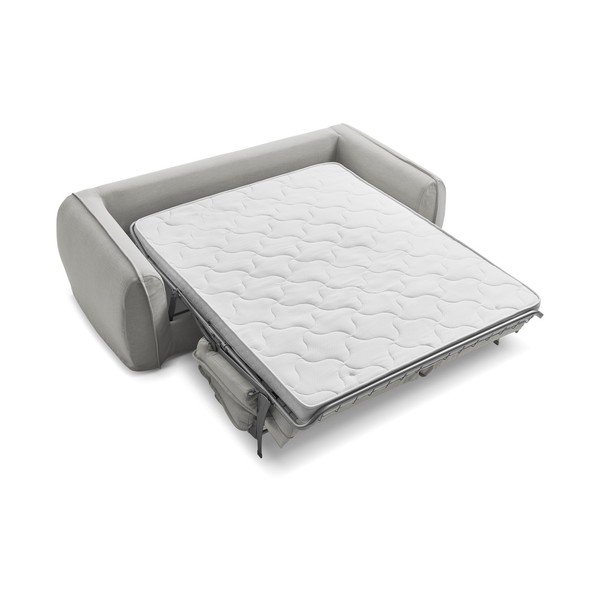 Светлосив диван за ежедневно спане/сгъваем 216 cm Archimede – Bobochic Paris-image-4