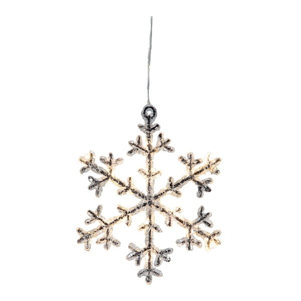 Svítící LED dekorace Best Season Icy Snowflake, 18 cm