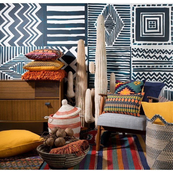 Възглавница Jawa, 70x70 cm, горчица - Dutch Décor-image-3