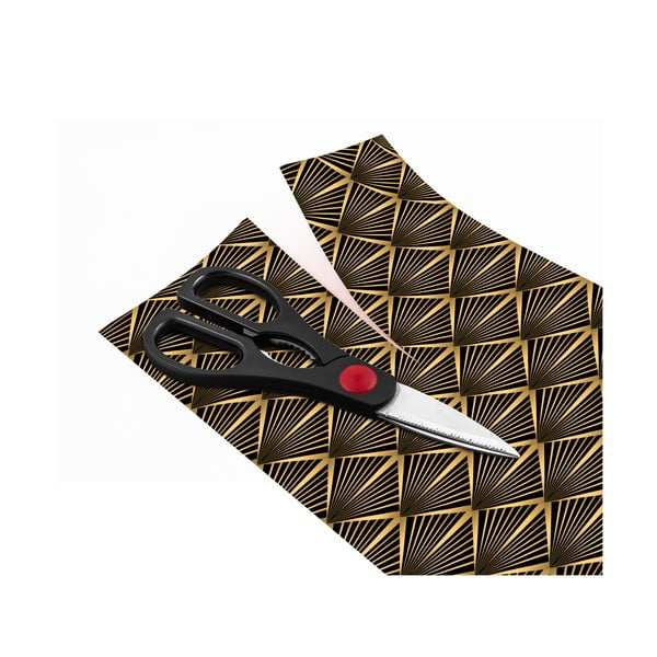 Декоративен тапет за мебели в черно и златно Draka - Ambiance-image-2