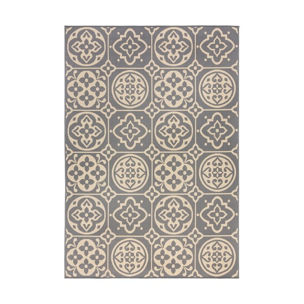 Сив килим за открито , 160 x 230 cm Tile - Flair Rugs