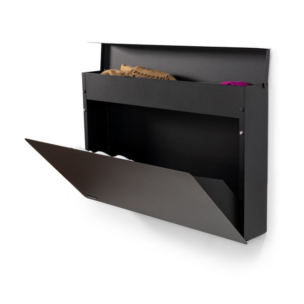 Черна метална накланяща се/висяща стойка за обувки 78x48x13 cm Luigi – Spinder Design-image-4