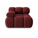 Модул за червен кадифен диван (ляв ъгъл) Bellis - Micadoni Home