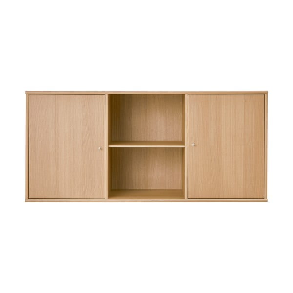 Нисък висящ скрин от декор от дъб  в естествен цвят 133x61 cm Mistral – Hammel Furniture