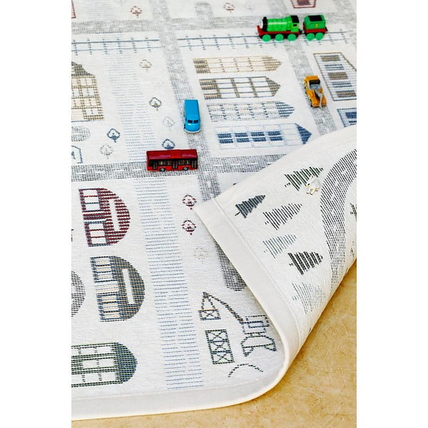 Бял двустранен детски килим , 160 x 230 cm Ülejõe - Narma-image-2
