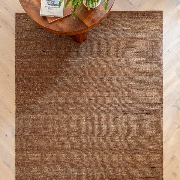 Теракотен двустранен ръчно изработен килим със смес от вълна 120x170 cm Birkdale Rust – Asiatic Carpets-image-1