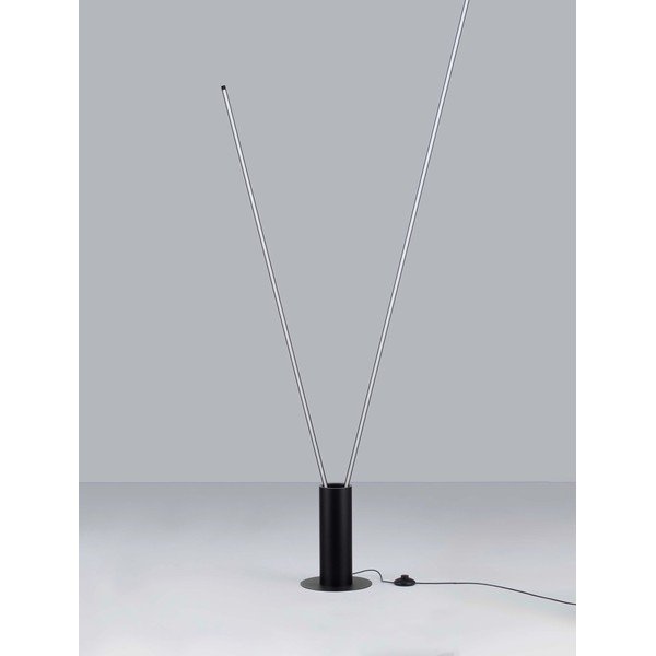 Матово черно метална LED подова лампа с огъваща се структура (височина 181 cm) Kimolia – Nova Luce-image-3