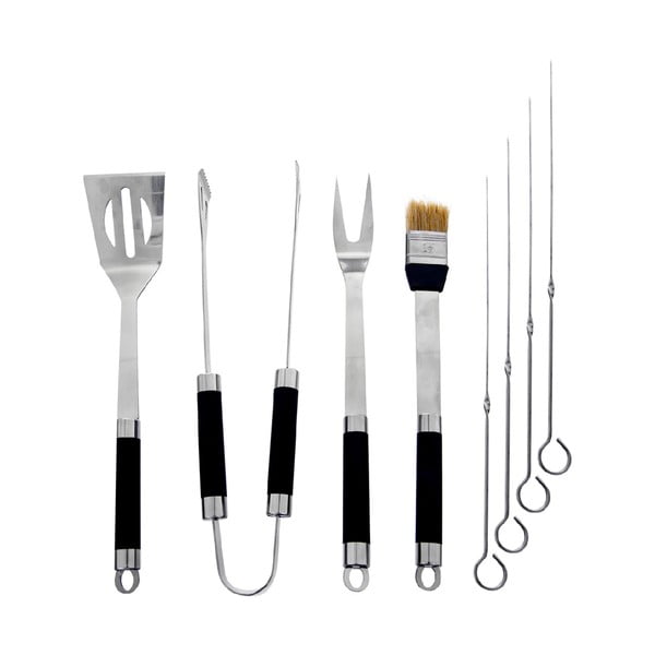 Комплект от 8 инструмента за грил от неръждаема стомана и калъф - Orion-image-1