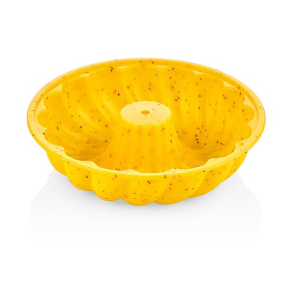 Жълта силиконова форма за торта Maya, ⌀ 12,5 cm - The Mia