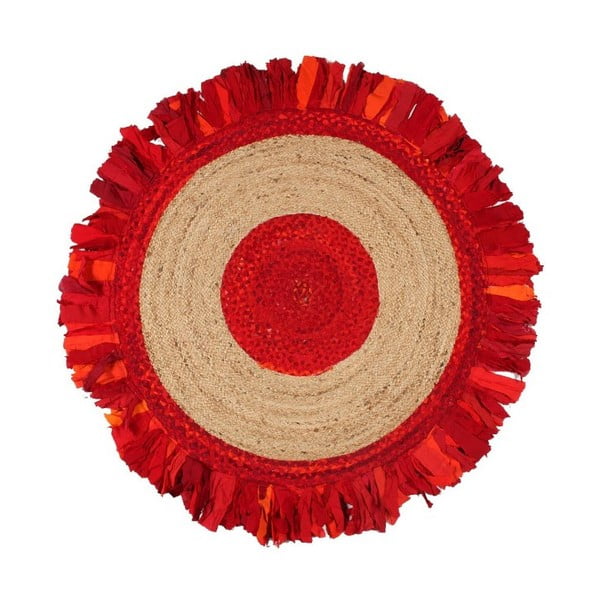 Кръгъл килим от юта и памук Eco Rugs Passion, Ø 150 cm - Eko Halı