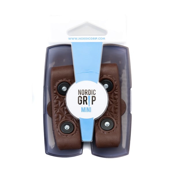 Pásky na boty proti námraze Nordic Grip Mini Brown, velikost S